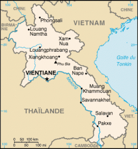 Carte du Laos